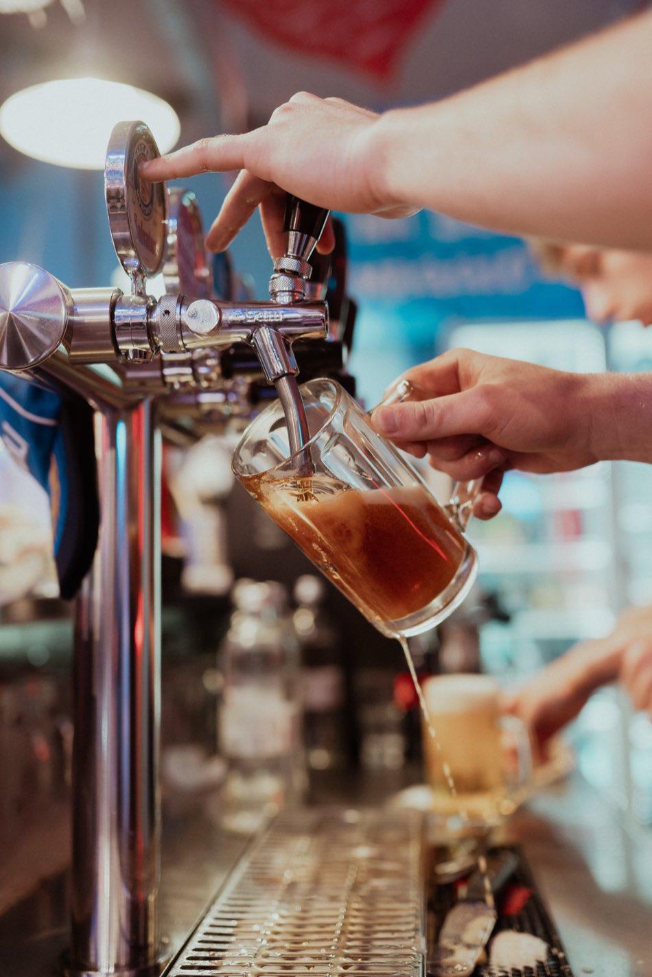 Birra alla spina appena spillata